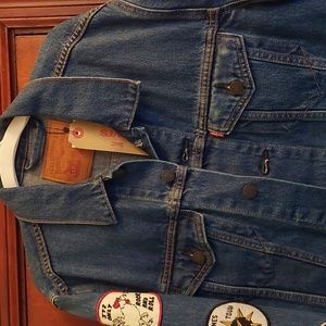 Men's New with Tag Levi's Denim Patchwork Jacket